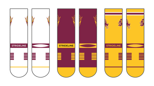 Arizona State University | Premium Knit Crew 3 Pack | NCAA 3 Pack G2 | N02502984ML