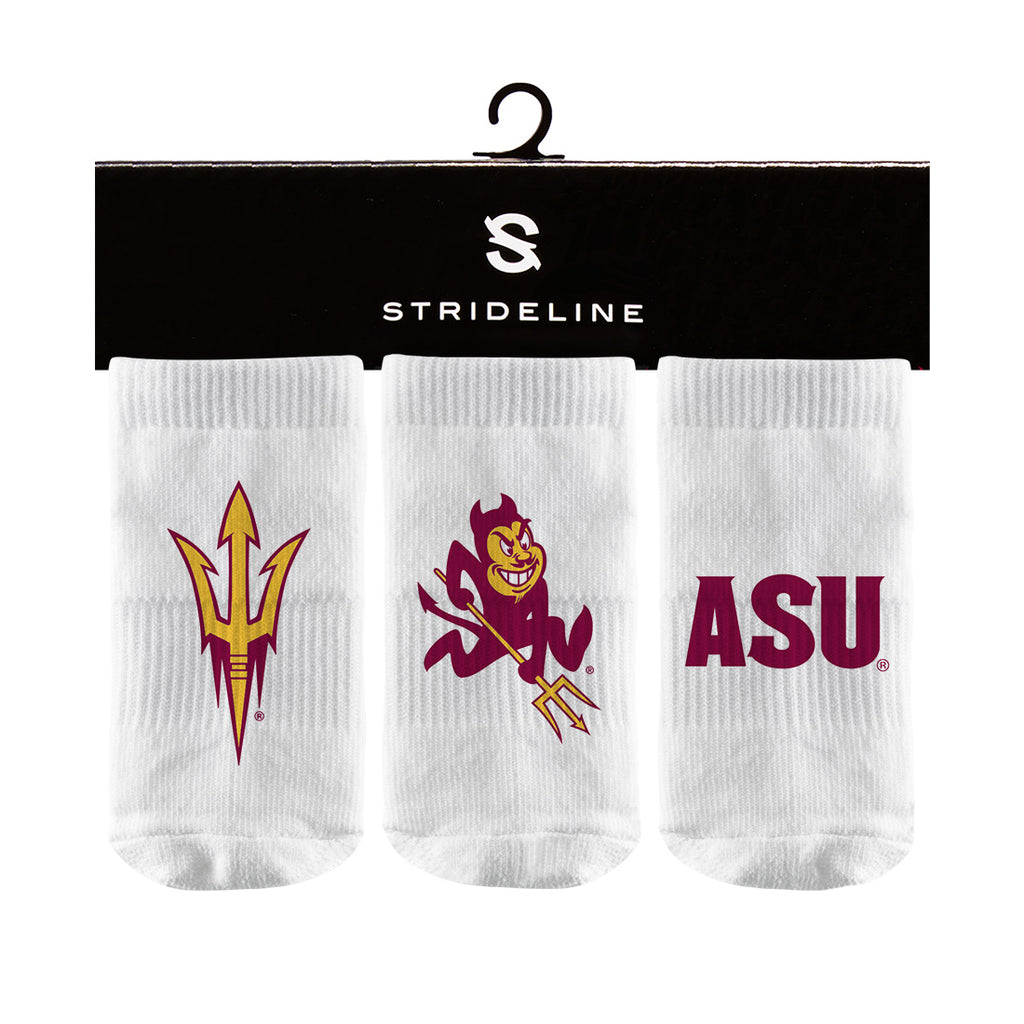 Arizona State University | Baby Socks 3 Pack | Primary Logo | N02339300B01