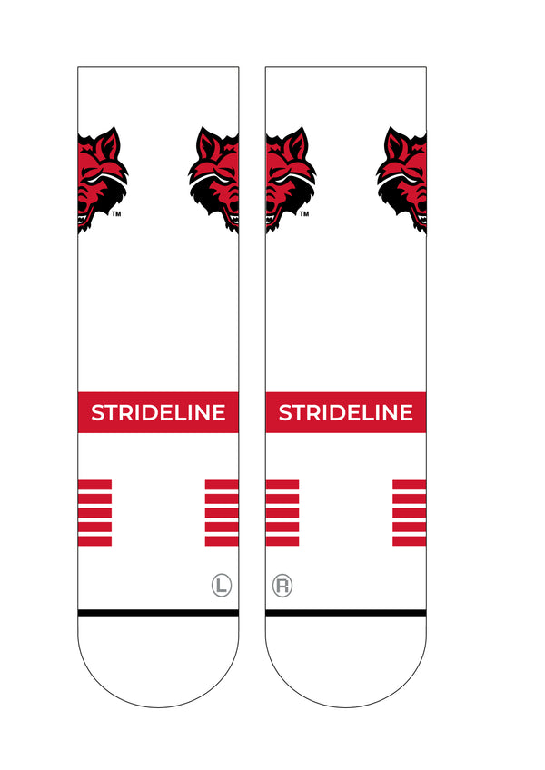 Arkansas State University | Premium Knit Crew | Primary Logo White | N02420823ML