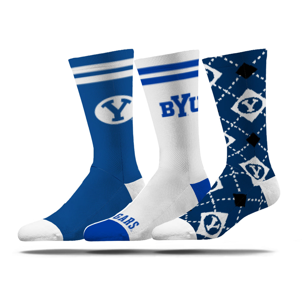BYU | Economy Knit Crew | NCAA 3 Pack | N02435250ML