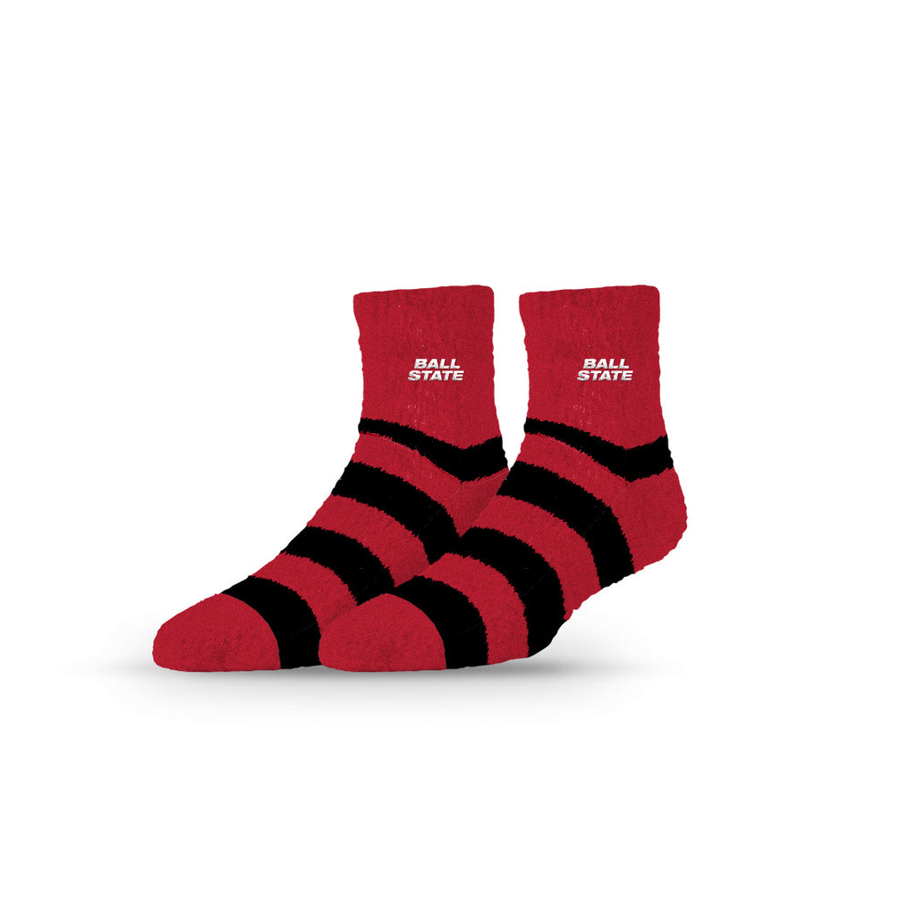 Ball State University | Fuzzy Half Calf Embroidered | Stripe | N02831294ML