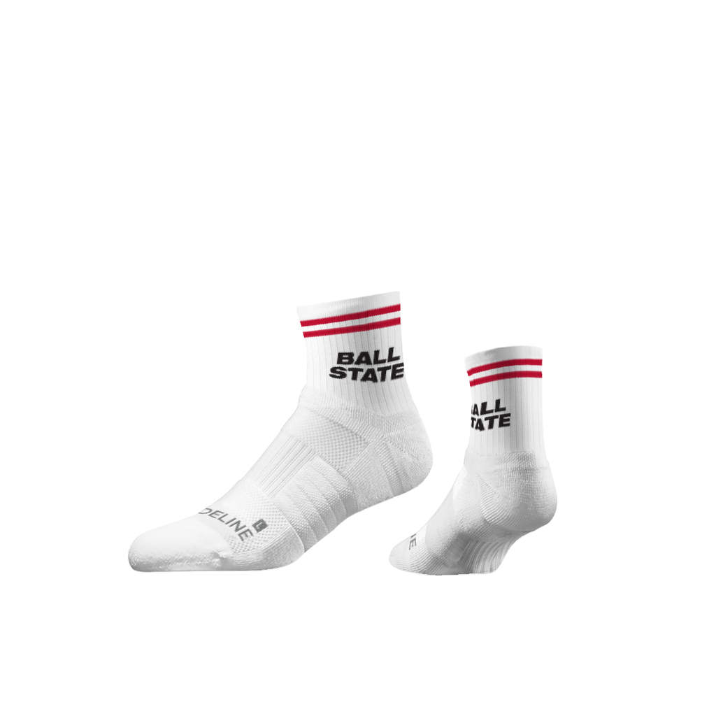 Ball State University | Half Calf Knit | Primary Logo White | N02811222ML