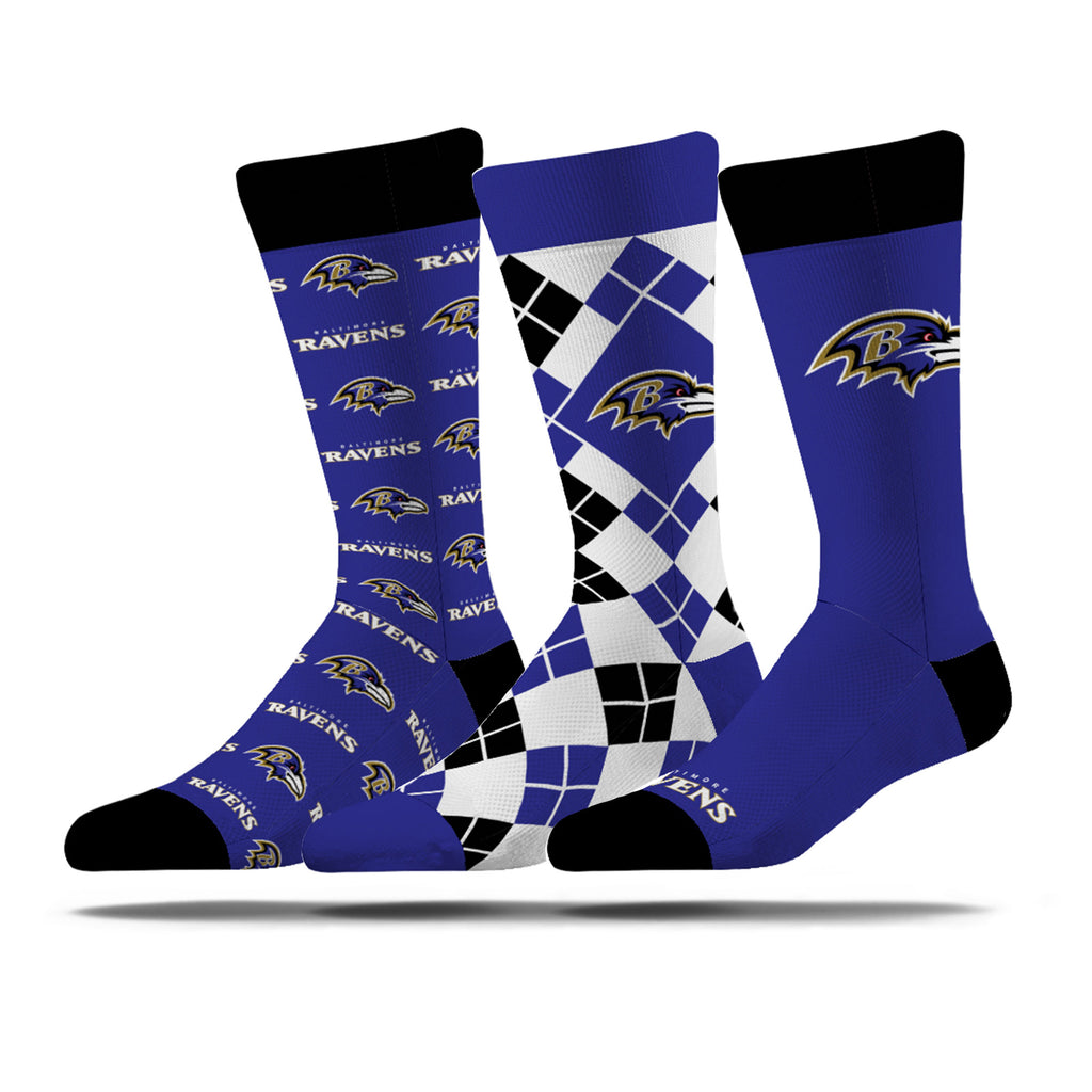 Baltimore Ravens | Business Knit Crew | NFL 3 Pack | N02669747ML