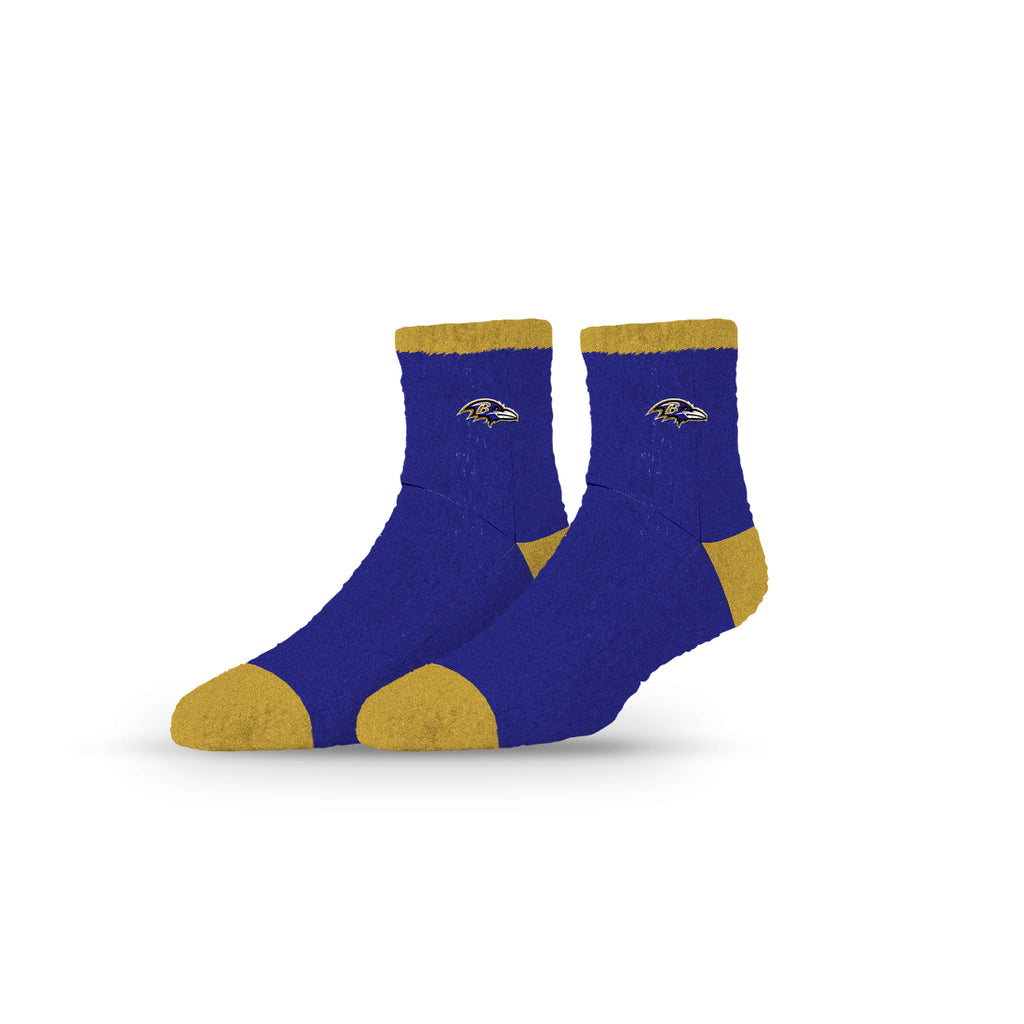 Baltimore Ravens | Fuzzy Half Calf Embroidered | Primary Logo Team Color | N02799622ML