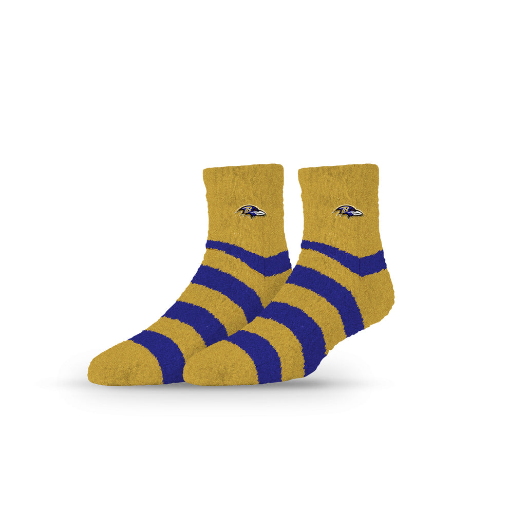 Baltimore Ravens | Fuzzy Half Calf Embroidered | Stripe | N02799624ML