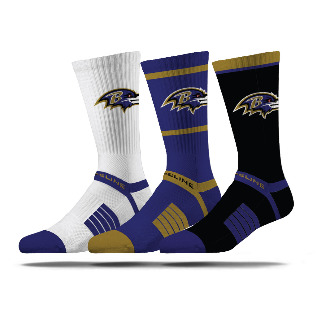 Baltimore Ravens | Premium Knit Crew | NFL 3 Pack Box | N02414541ML