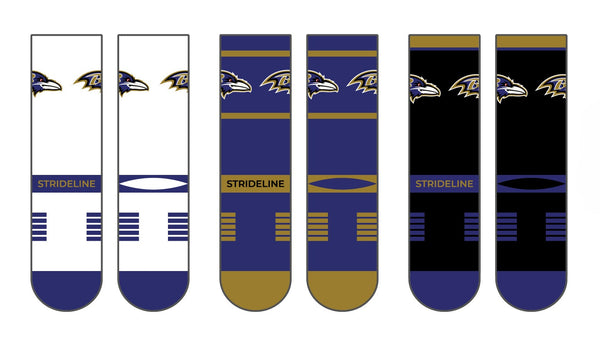 Baltimore Ravens | Premium Knit Crew | NFL 3 Pack Box | N02414541ML