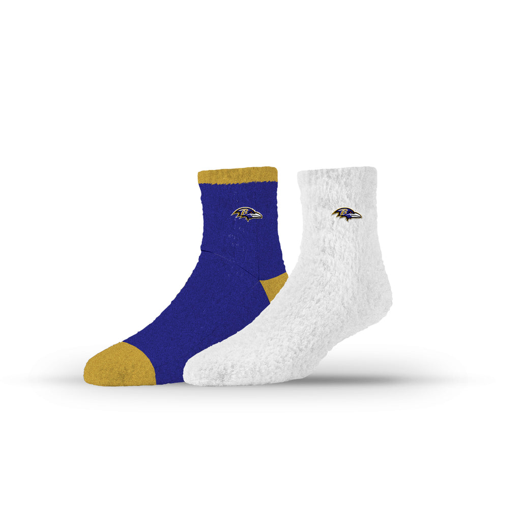 Baltimore Ravens | Fuzzy Half Calf Embroidered | NFL 2 Pack | N02805712ML
