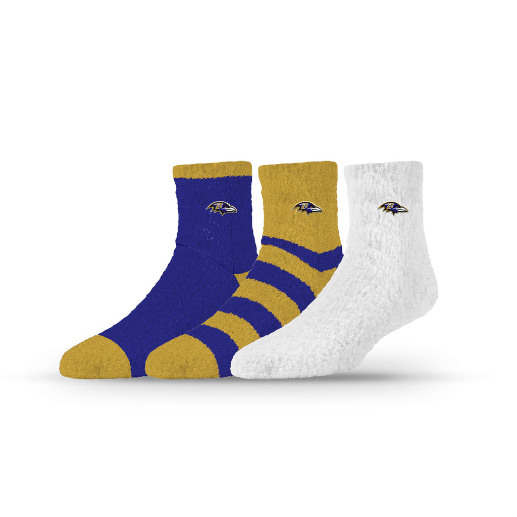 Baltimore Ravens | Fuzzy Half Calf Embroidered | NFL 3 Pack | N02805708ML