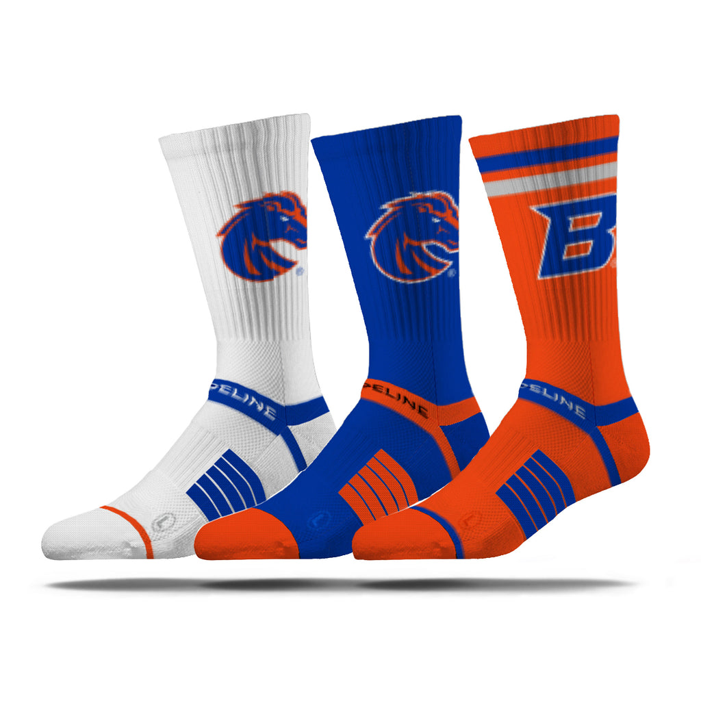 Boise State University | Premium Knit Crew 3 Pack | NCAA 3 Pack G2 | N02502992ML