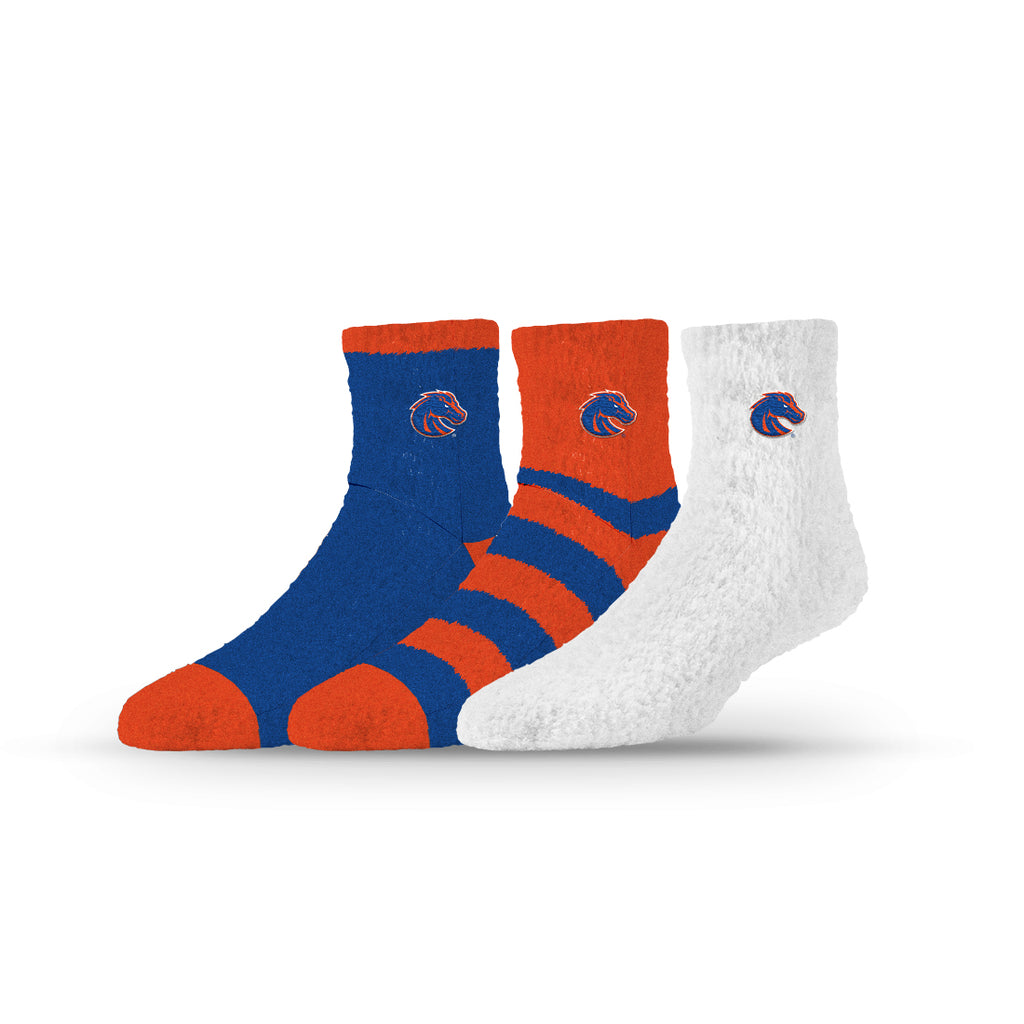 Boise State University | Fuzzy Half Calf Embroidered | NCAA 3 Pack | N02823508ML