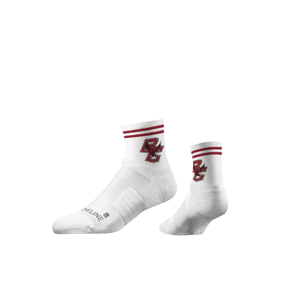 Boston College | Half Calf Knit | Primary Logo White | N02763780ML