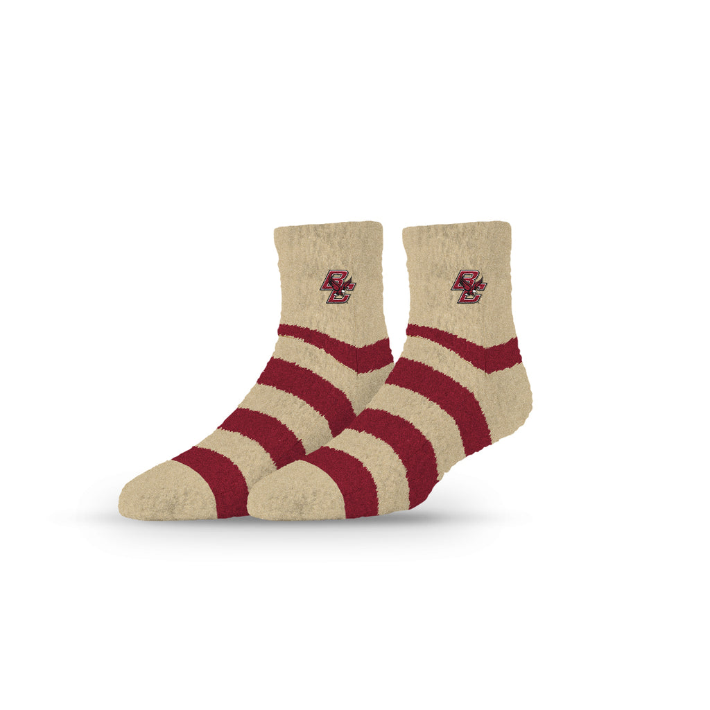 Boston College | Fuzzy Half Calf Embroidered | Stripe | N02799879ML