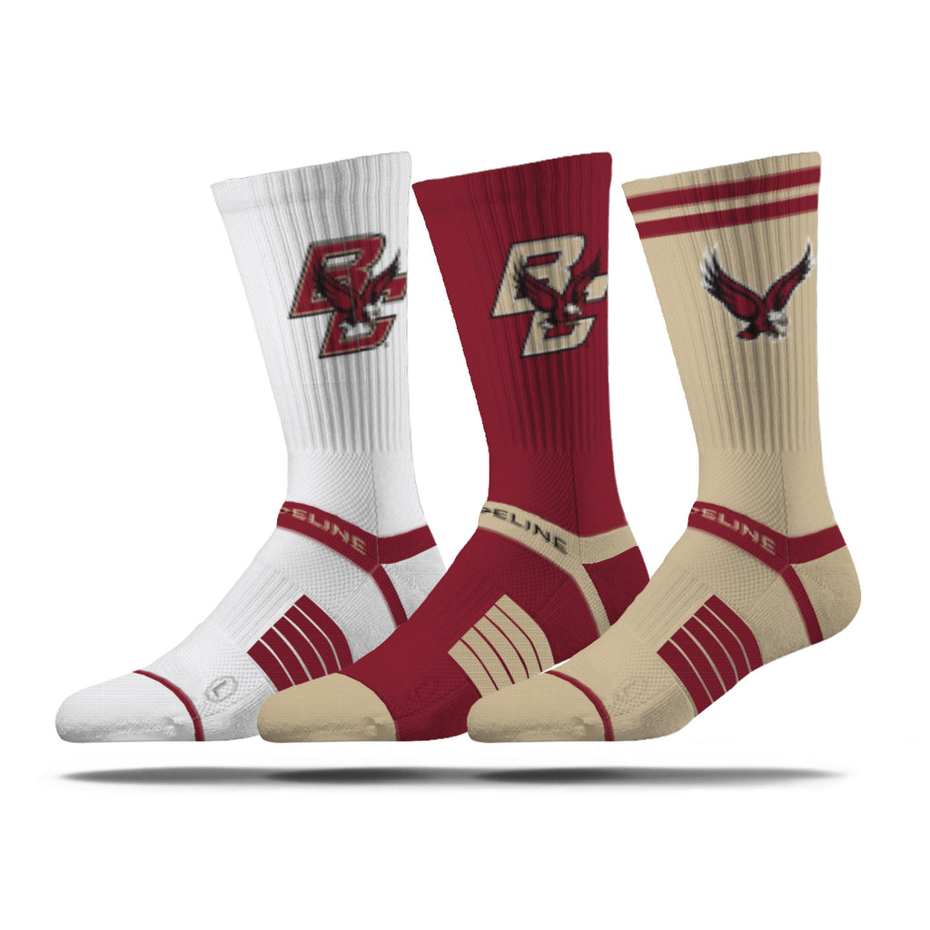 Boston College | Premium Knit Crew 3 Pack | NCAA 3 Pack G2 | N02701321ML