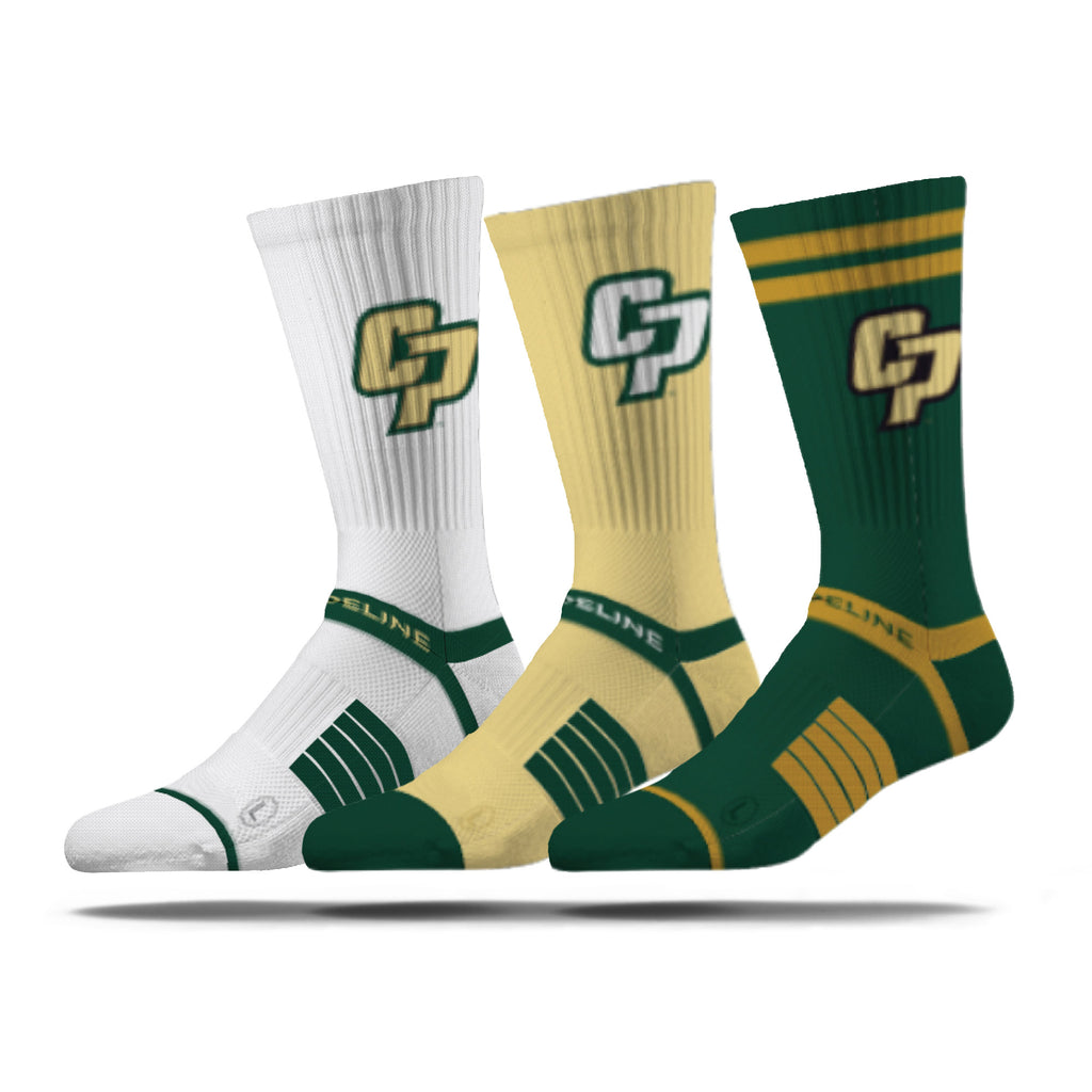 Cal Poly | Premium Knit Crew 3 Pack | NCAA 3 Pack G2 | N02499922ML