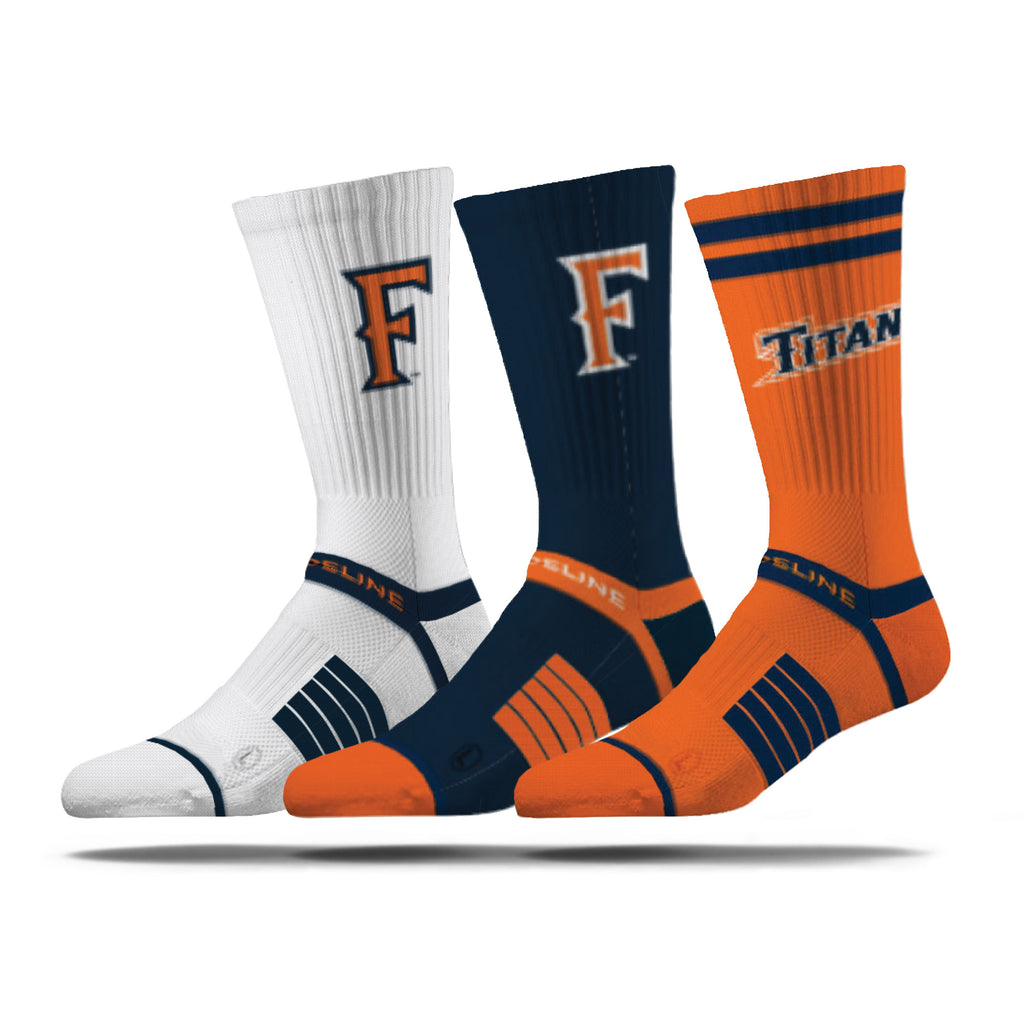 California State University, Fullerton | Premium Knit Crew 3 Pack | NCAA 3 Pack G2 | N02500012ML