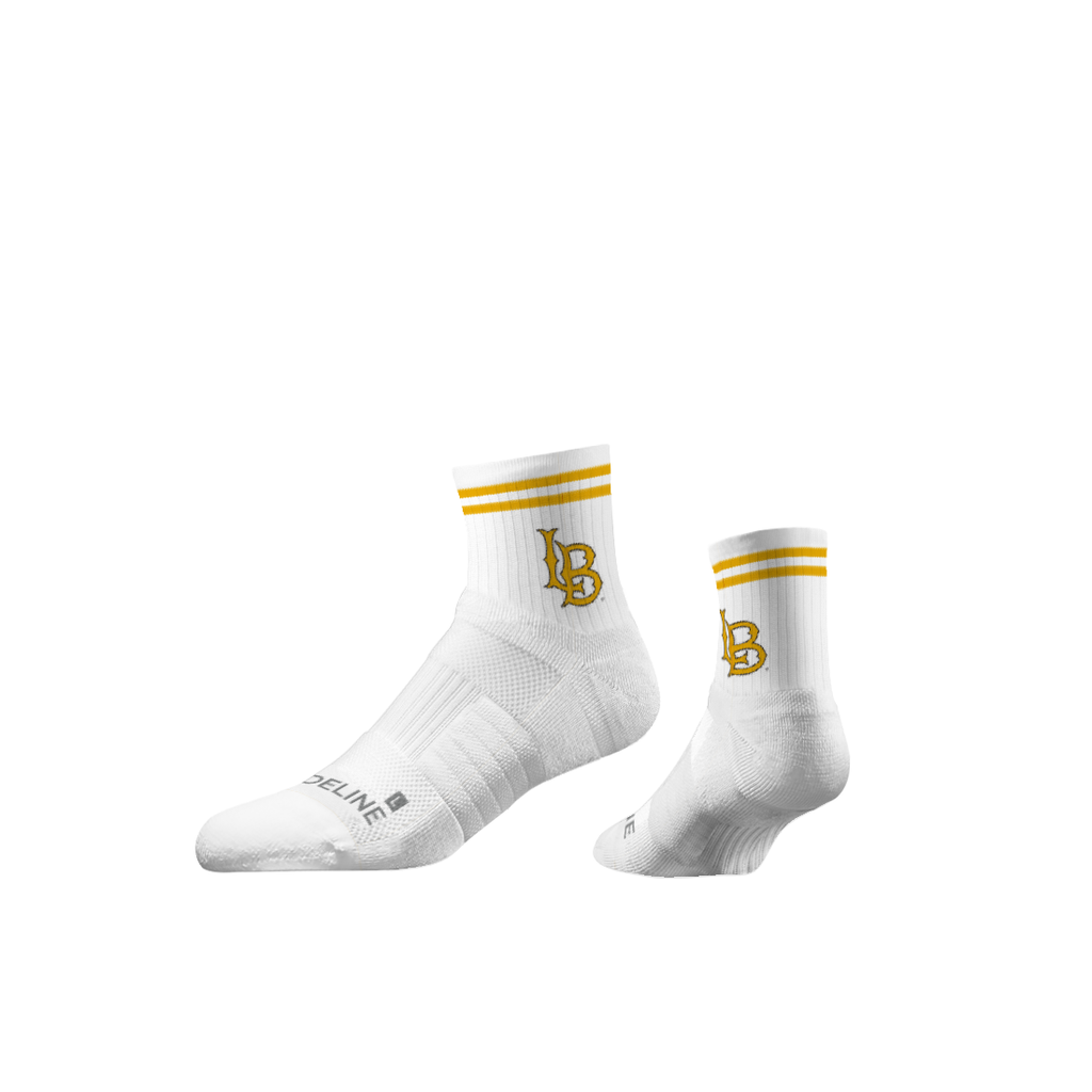 California State University, Long Beach | Half Calf Knit | Primary Logo White | N02820207ML