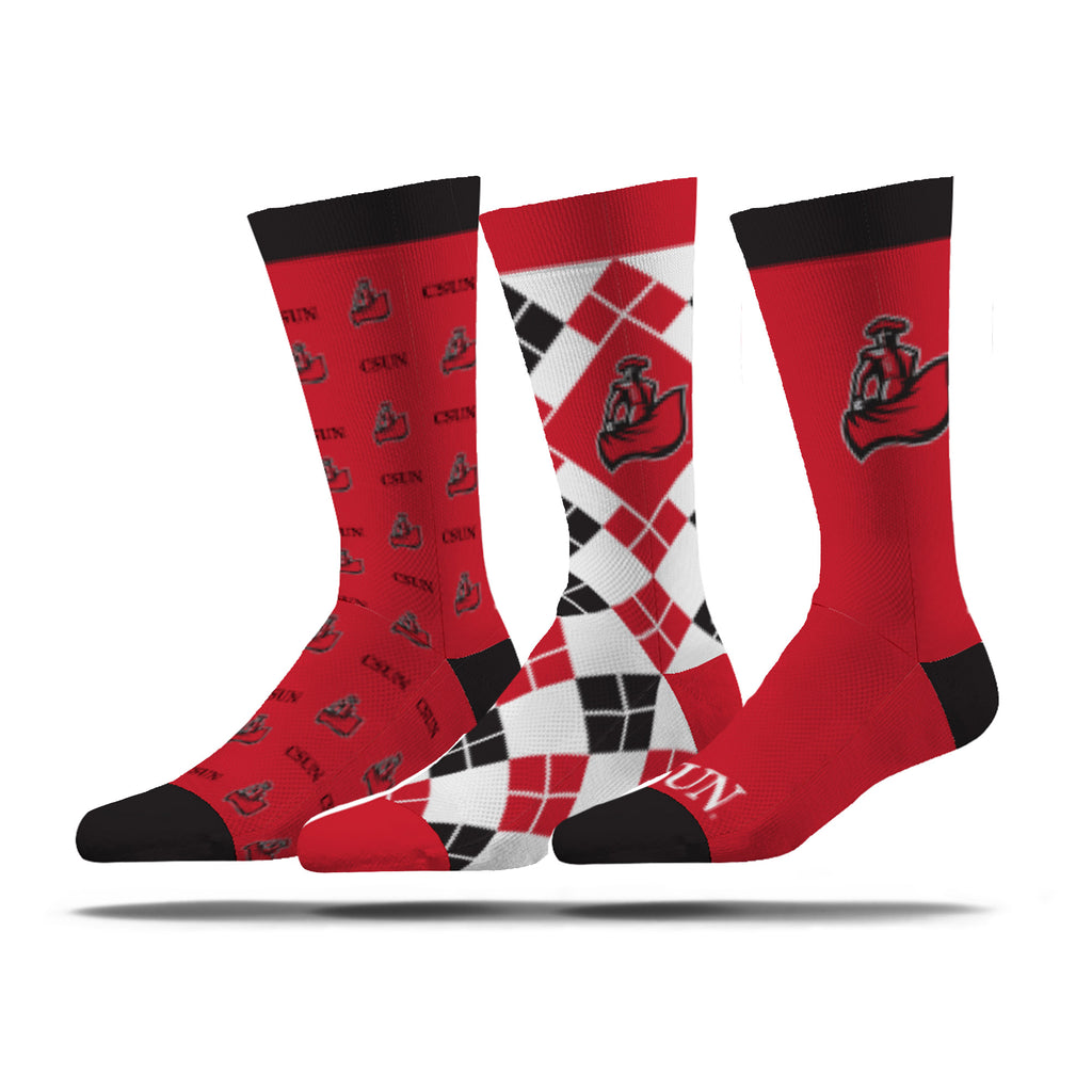 California State University, Northridge | Business Knit Crew | NCAA 3 Pack | N02674406ML