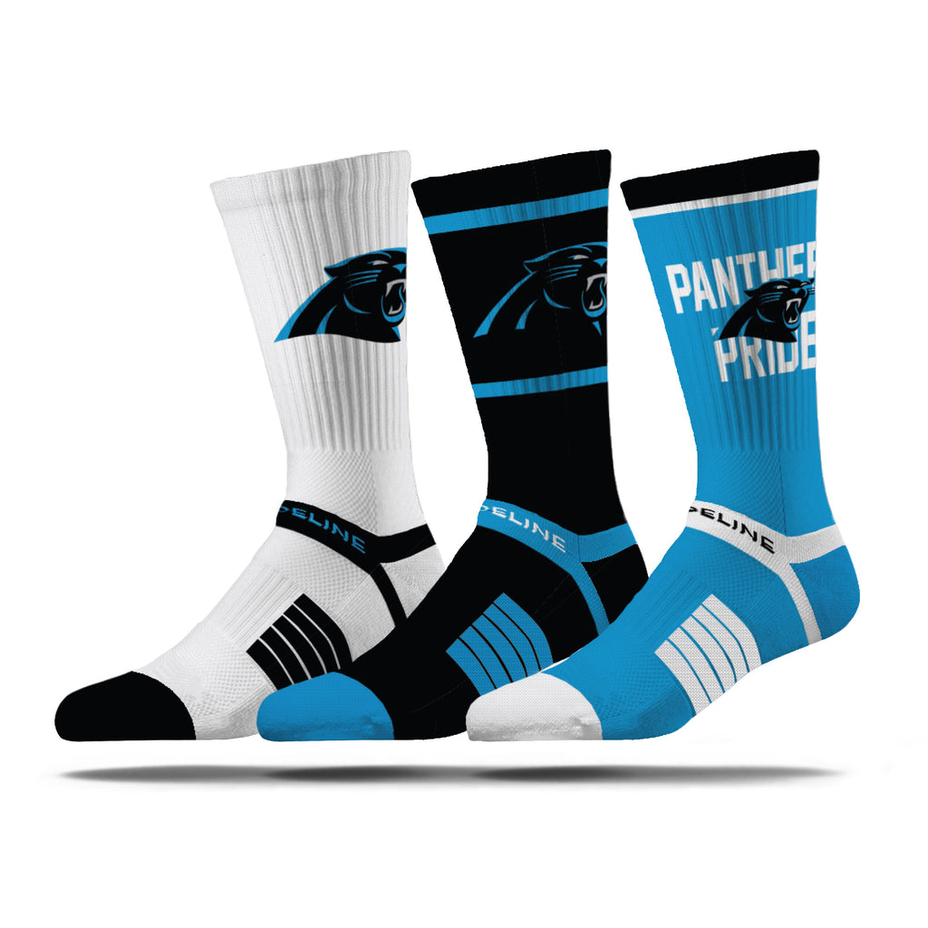 Carolina Panthers | Premium Knit Crew | NFL 3 Pack Box | N02414545ML