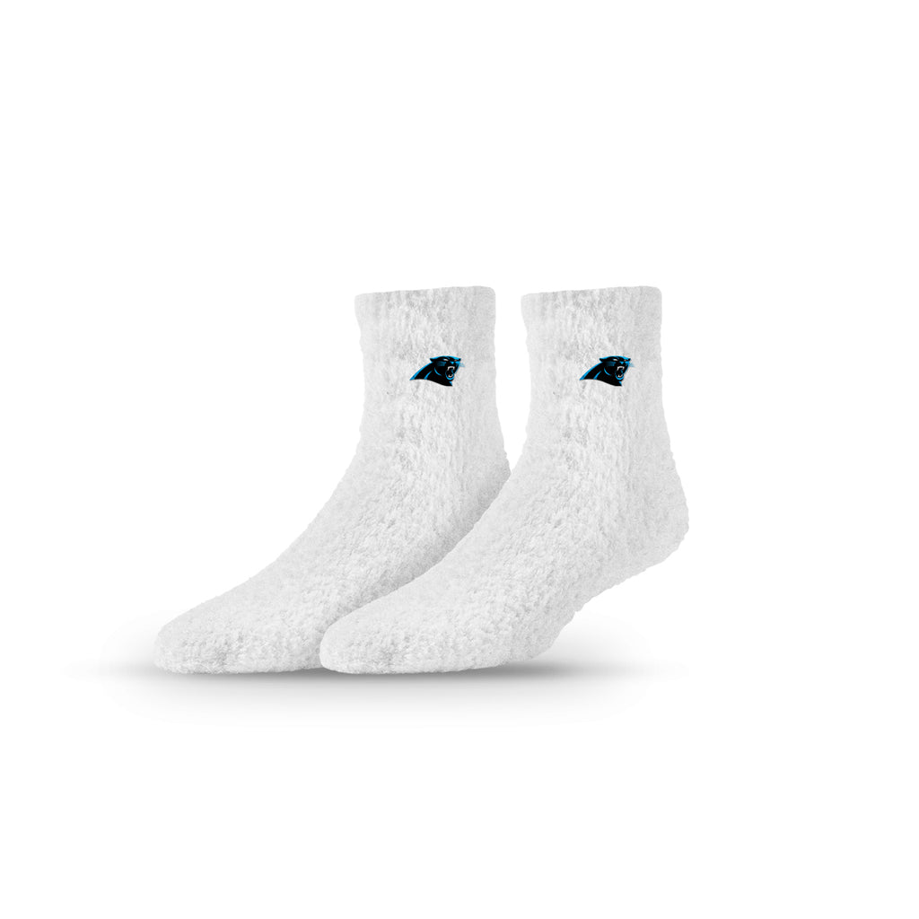Carolina Panthers | Fuzzy Half Calf Embroidered | Primary Logo White | N02800280ML