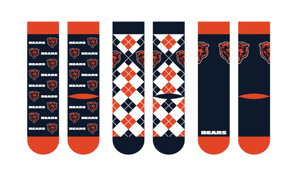 Chicago Bears | Business Knit Crew | NFL 3 Pack | N02670994ML