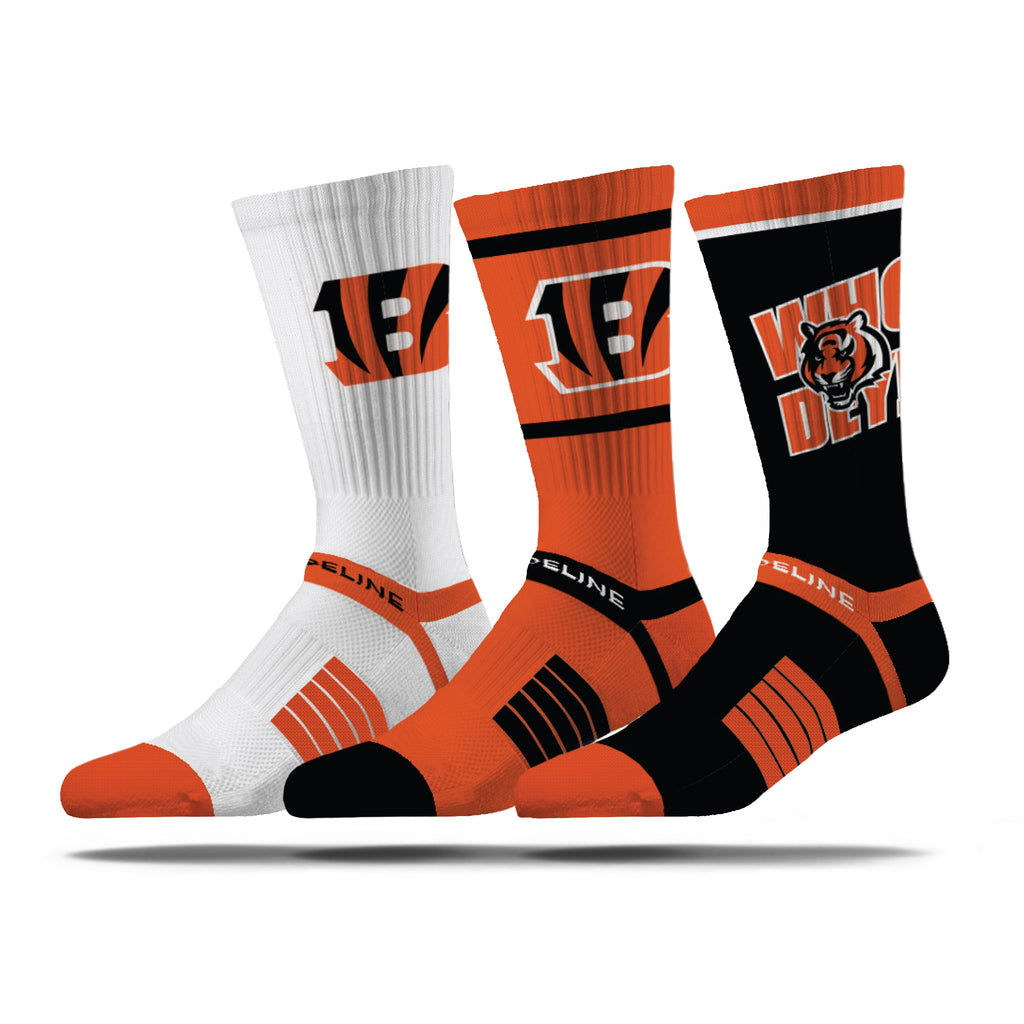 Cincinnati Bengals | Premium Knit Crew | NFL 3 Pack Box | N02414553ML