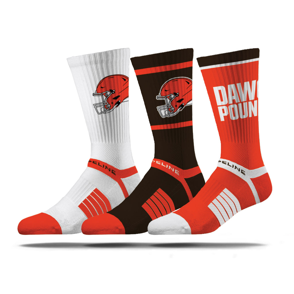 Cleveland Browns | Premium Knit Crew | NFL 3 Pack Box | N02414557ML