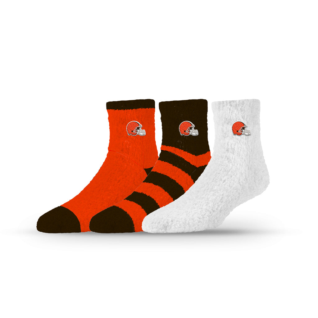 Cleveland Browns | Fuzzy Half Calf Embroidered | NFL 3 Pack | N02807648ML