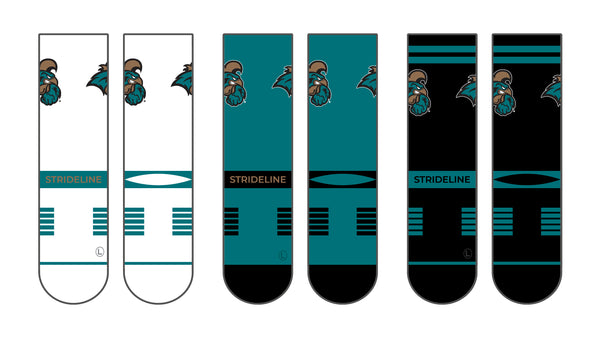 Coastal Carolina University | Premium Knit Crew 3 Pack | NCAA 3 Pack G2 | N02500495ML
