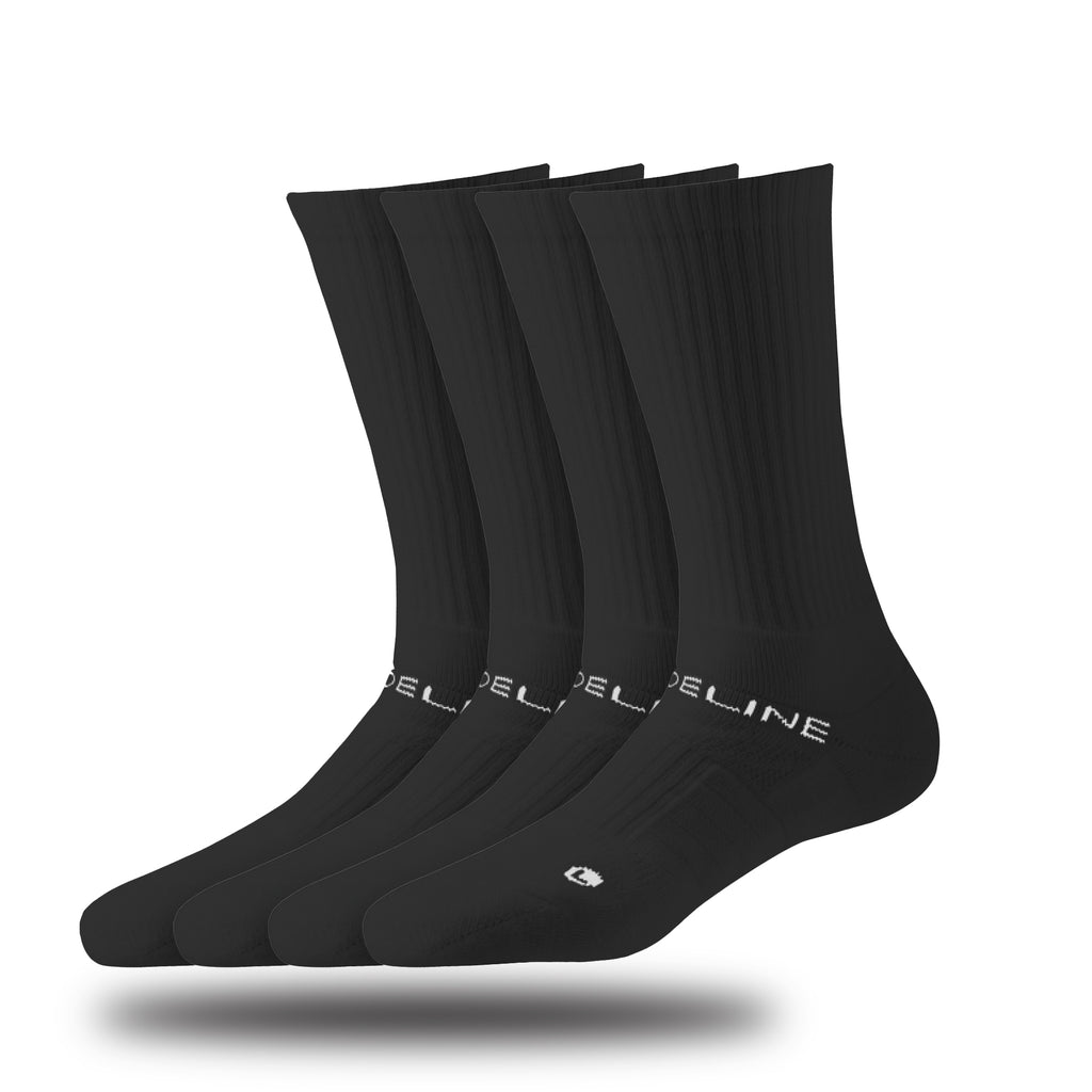 Combed Cotton | Premium Crew 4-Pack | Black | N02443807ML