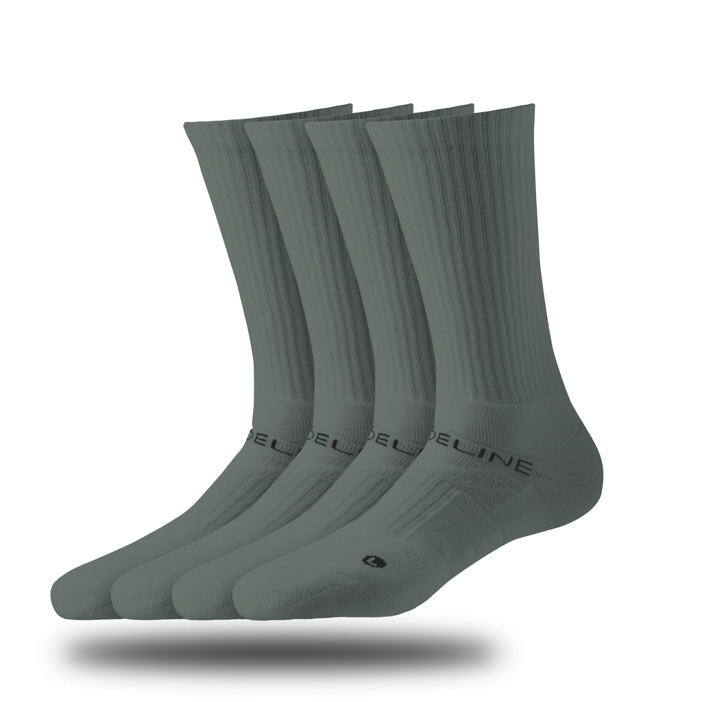 Combed Cotton | Premium Crew 4-Pack | Sage | N02443819ML