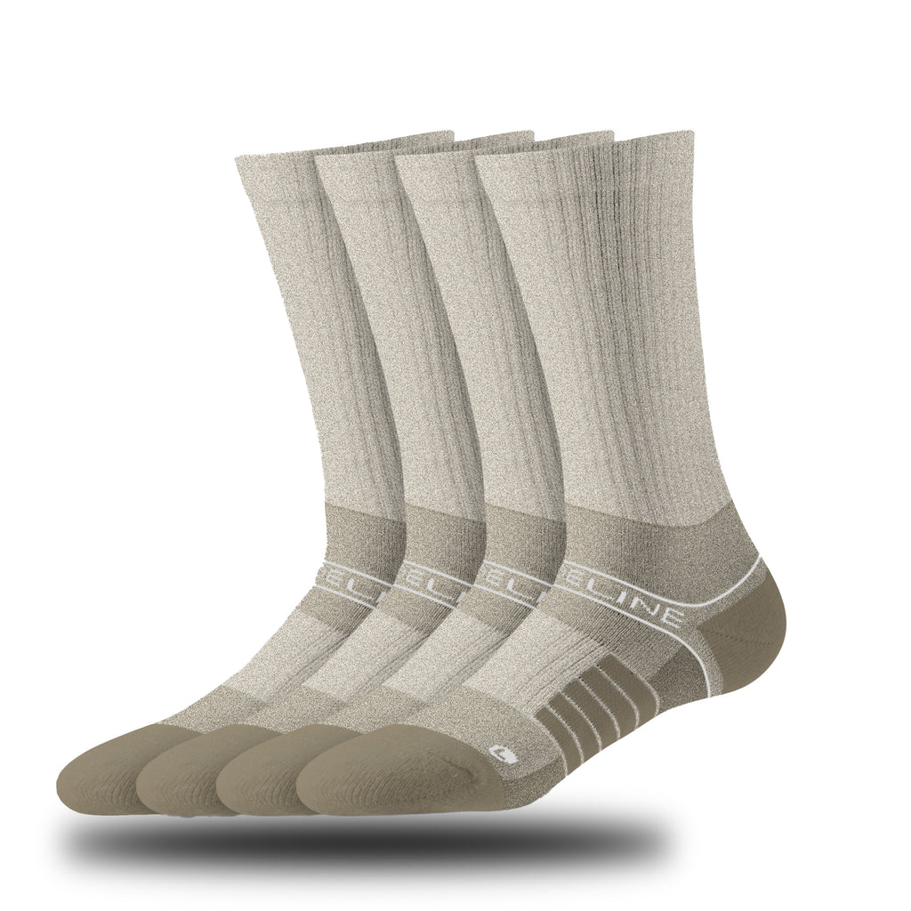 Combed Cotton | Premium Crew 4-Pack | Wheat Heather | N02443835ML