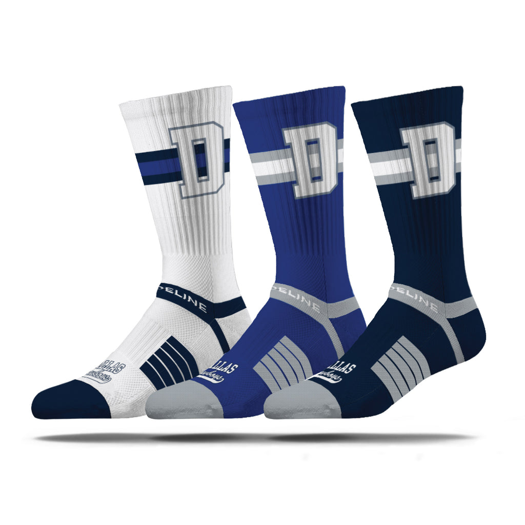 Dallas Cowboys | Premium Knit Crew | NFL Retro 3 Pack | N02852343ML