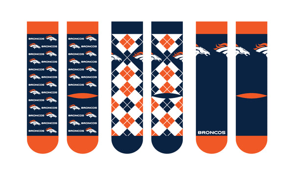 Denver Broncos | Business Knit Crew | NFL 3 Pack | N02671193ML