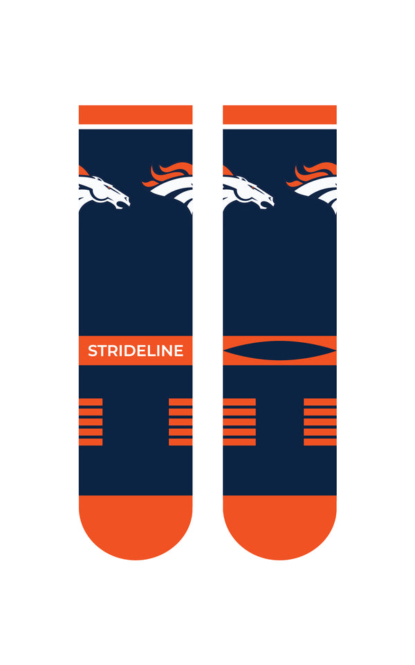 Denver Broncos | Premium Knit Crew | Fan Logo | Navy | N02413693ML