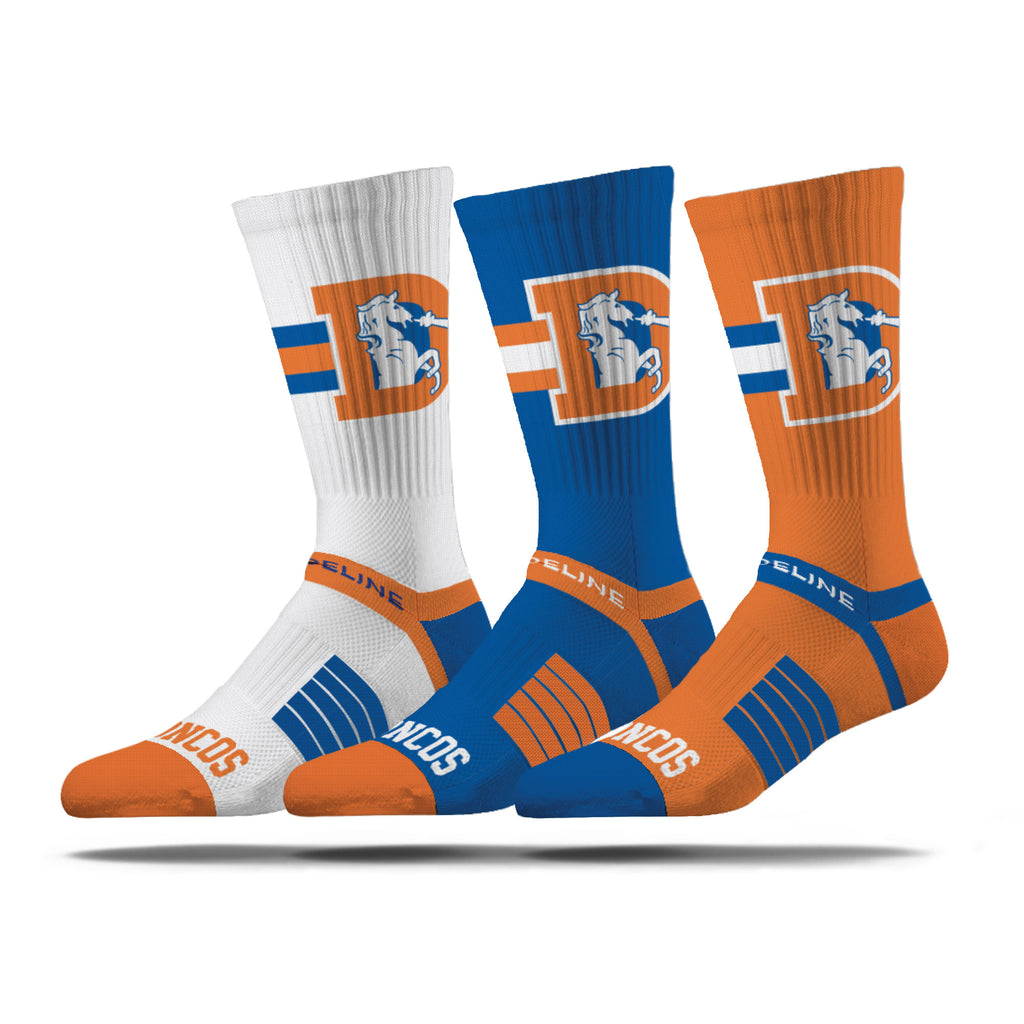 Denver Broncos | Premium Knit Crew | NFL Retro 3 Pack | N02650502ML