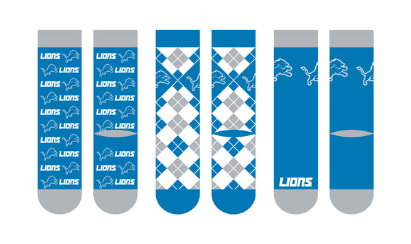 Detroit Lions | Business Knit Crew | NFL 3 Pack | N02671395ML