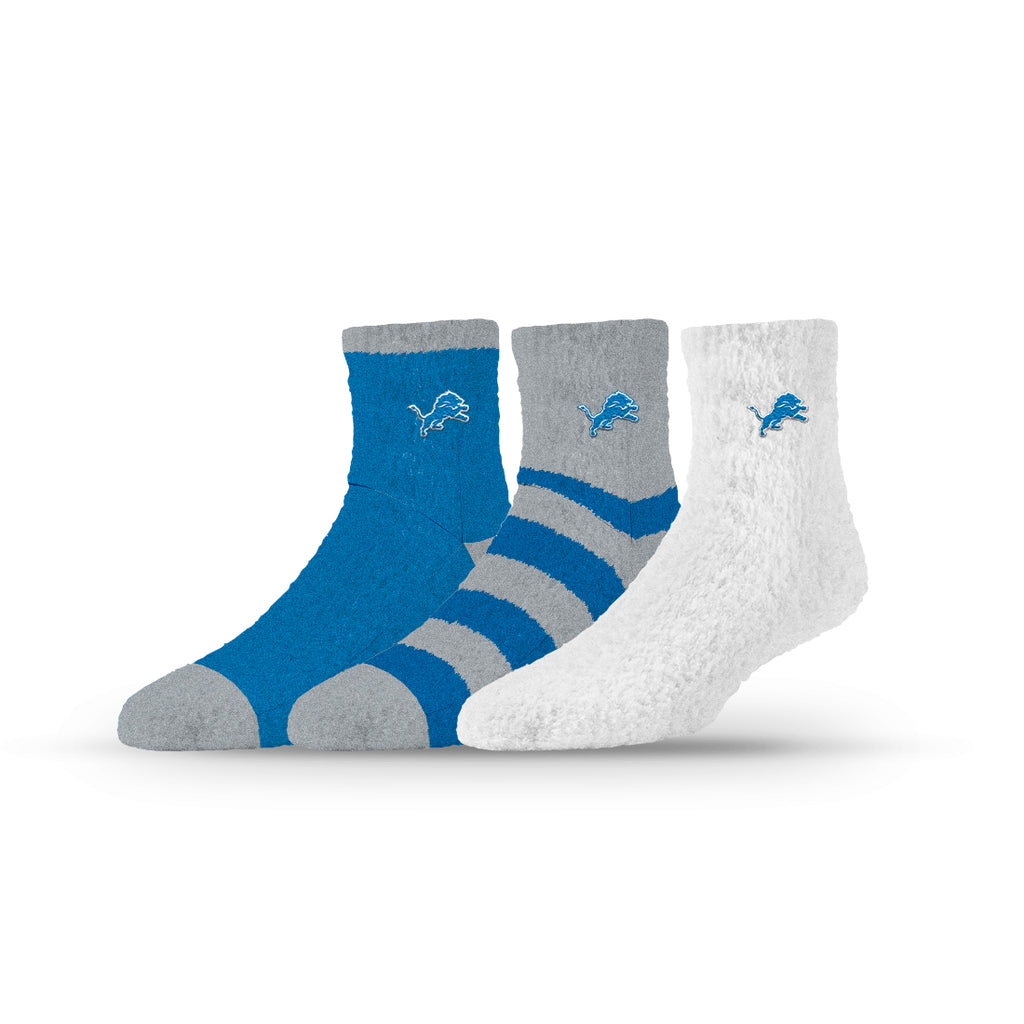 Detroit Lions | Fuzzy Half Calf Embroidered | NFL 3 Pack | N02792457ML