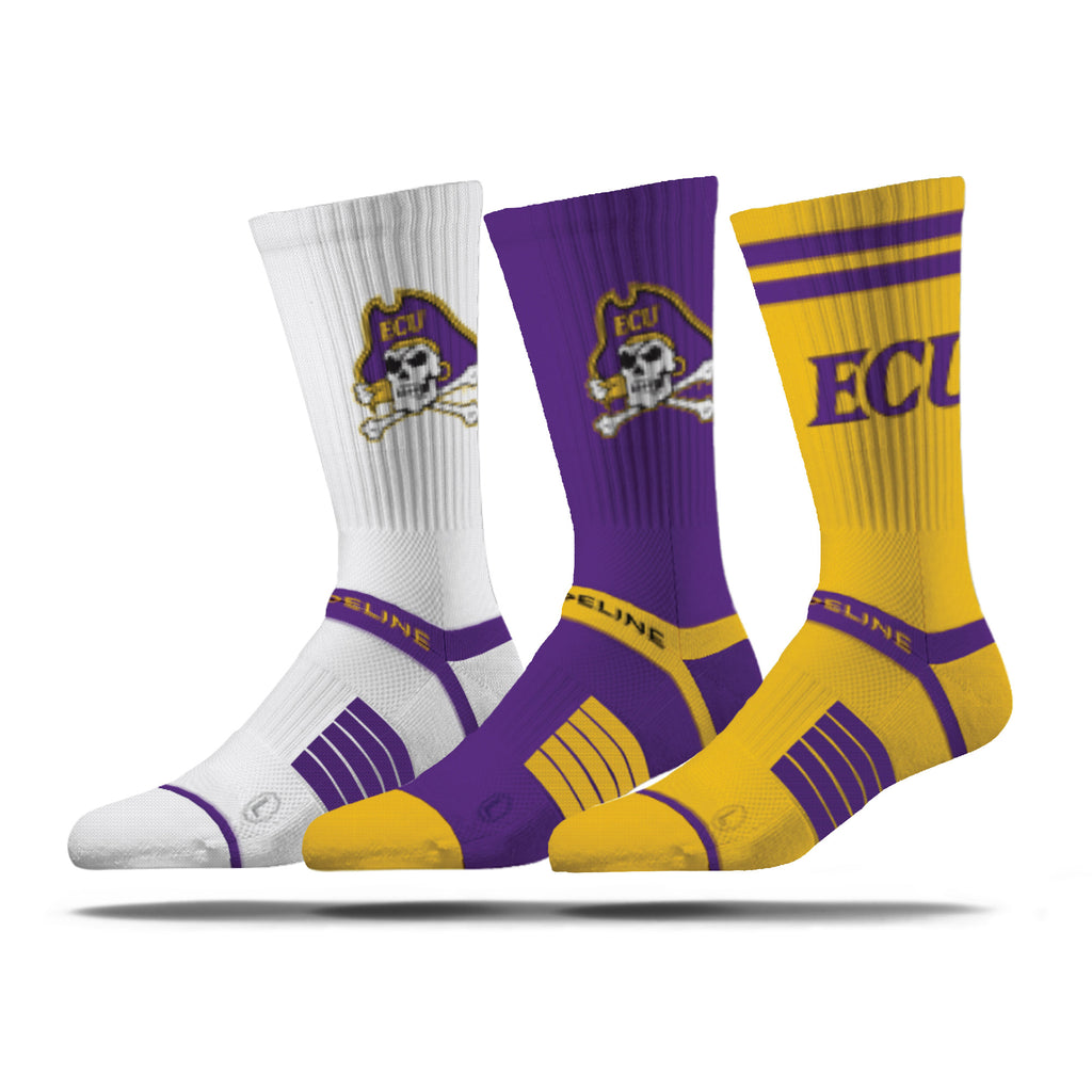 ECU | Premium Knit Crew 3 Pack | NCAA 3 Pack G2 | N02500503ML