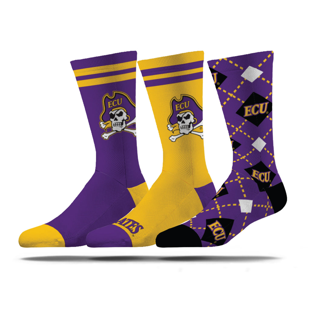 ECU | Economy Knit Crew | NCAA 3 Pack | N02317024ML