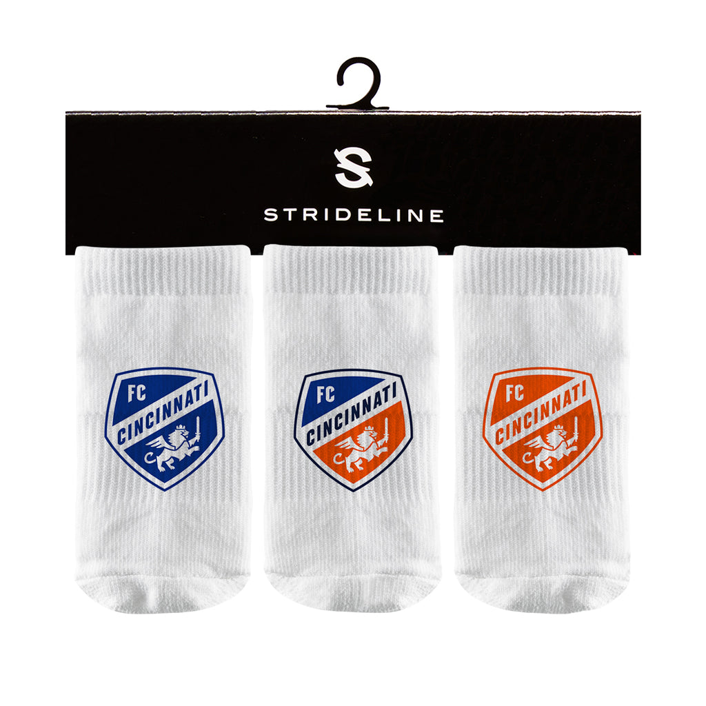 FC Cincinnati | Baby Socks 3 Pack | Primary Logo | N01817732B01