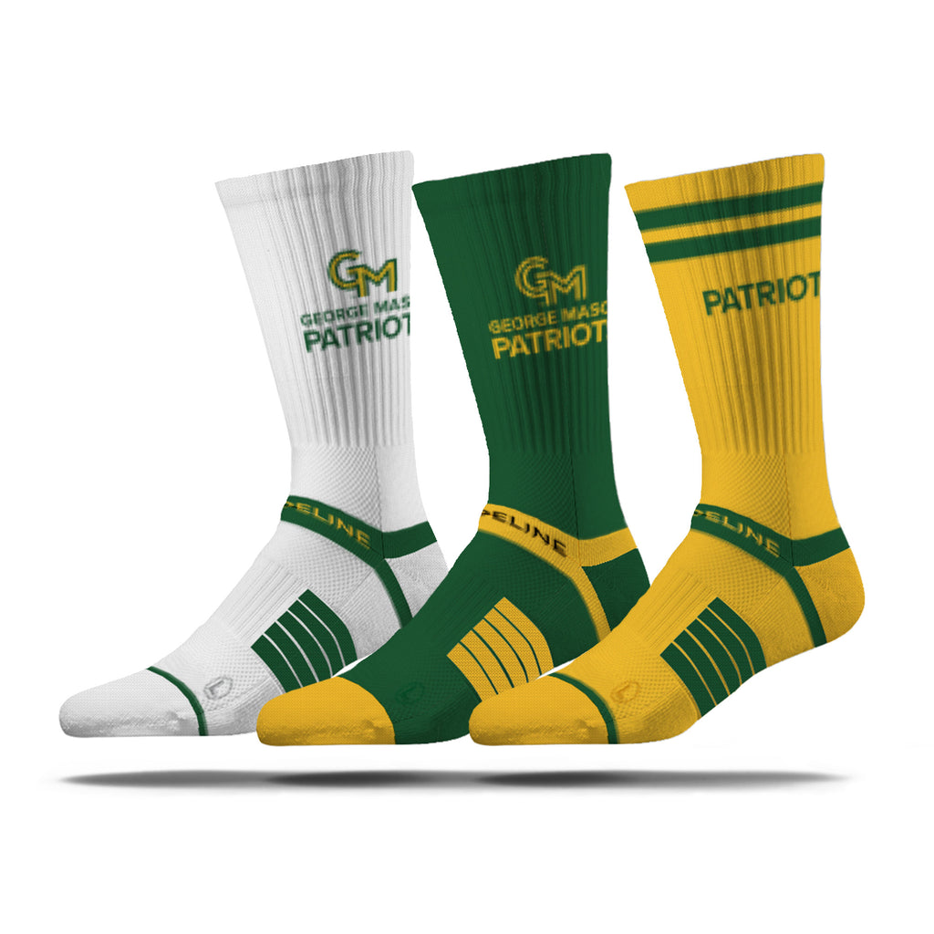 George Mason University | Premium Knit Crew 3 Pack | NCAA 3 Pack G2 | N02500984ML