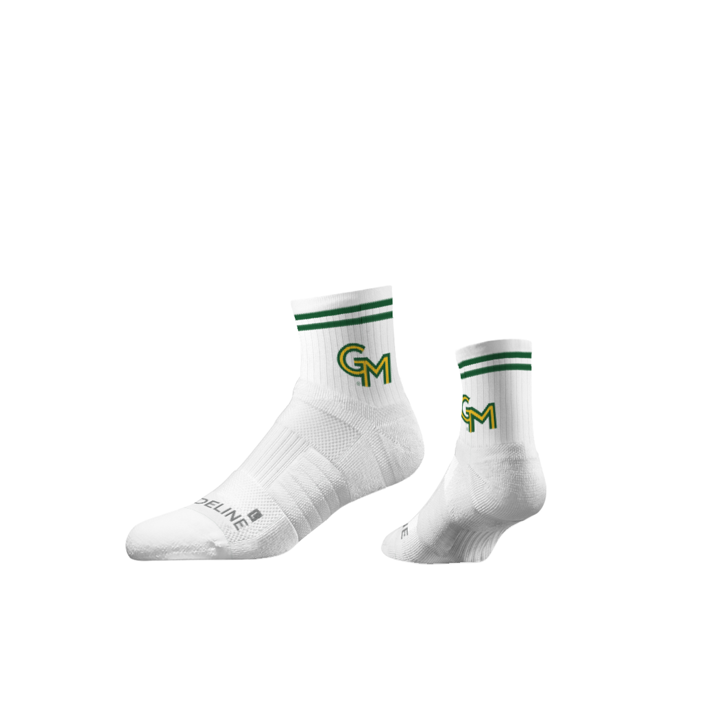 George Mason University | Half Calf Knit | Primary Logo White | N02854030ML