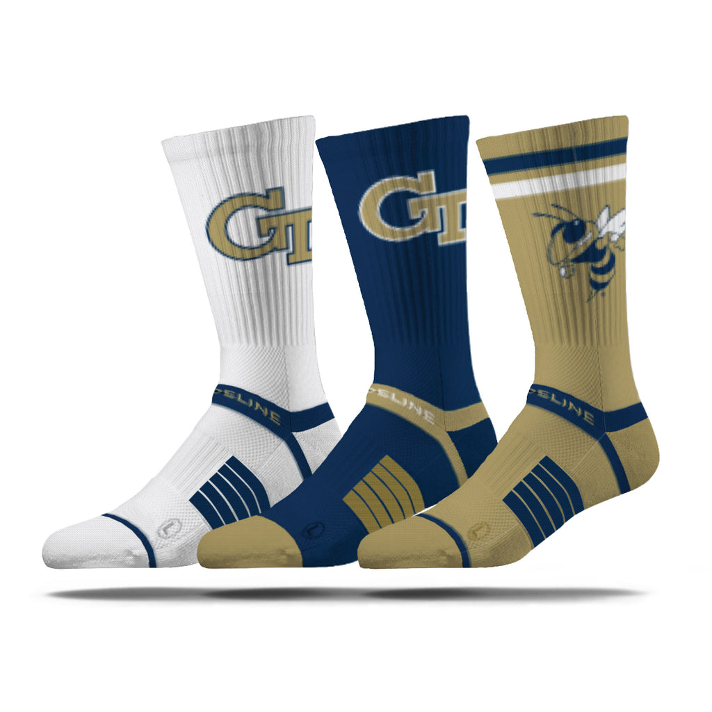 Georgia Tech | Premium Knit Crew 3 Pack | NCAA 3 Pack G2 | N02501946ML