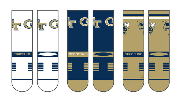 Georgia Tech | Premium Knit Crew 3 Pack | NCAA 3 Pack G2 | N02501946ML