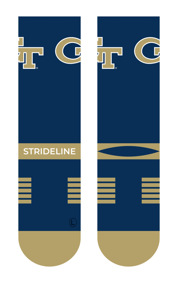 Georgia Tech | Premium Knit Crew | Primary Logo School Color | N02438062ML