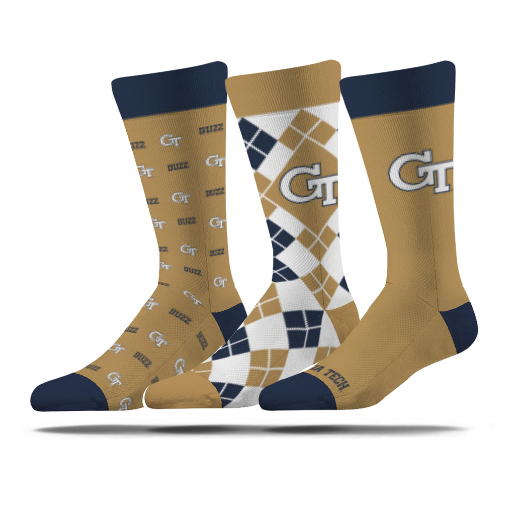 Georgia Tech | Business Knit Crew | NCAA 3 Pack | N02674418ML
