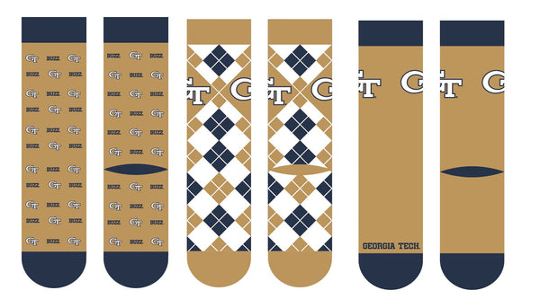 Georgia Tech | Business Knit Crew | NCAA 3 Pack | N02674418ML