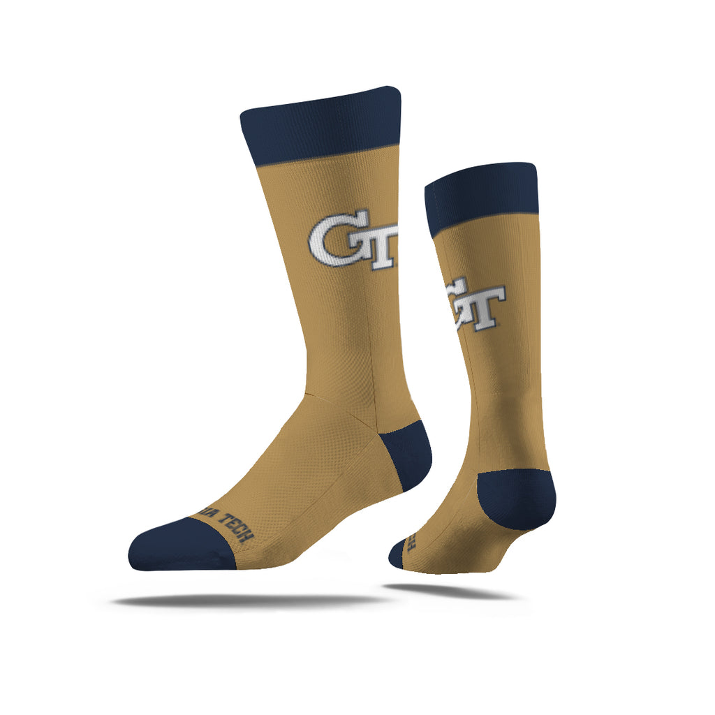 Georgia Tech | Business Knit Crew | Primary Logo School Color | N02673227ML