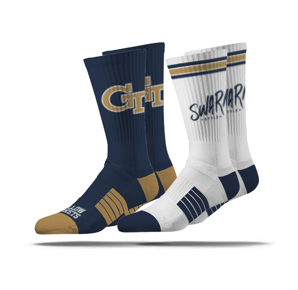 Georgia Tech | Premier Knit Crew | NCAA 2 Pack | N02514541ML